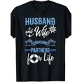 thumbnail image 2 of 100% Made US Husband and Wife Cruising Partners for Life Couples Cruise T-Shirt, 2 of 7