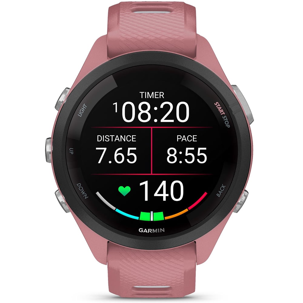 Garmin 010-02810-05 Forerunner 265S GPS Smartwatch Light Pink/Whitestone | Official USA Partner Model | Bundle with 2 YR CPS Enhanced Protection Pack
