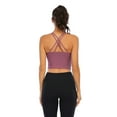 thumbnail image 3 of Strappy Sports Bras for Women, Cross Back Yoga Bra Padded Sports Bra with Detachable Cups for Yoga Workout Fitness Low Impact, 3 of 8