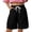 Black, variant on Girls Casual Shorts Stretch Elastic Waist Lightweight Shorts Loose Comfortable Summer Clothing Army Green 13-14 Years