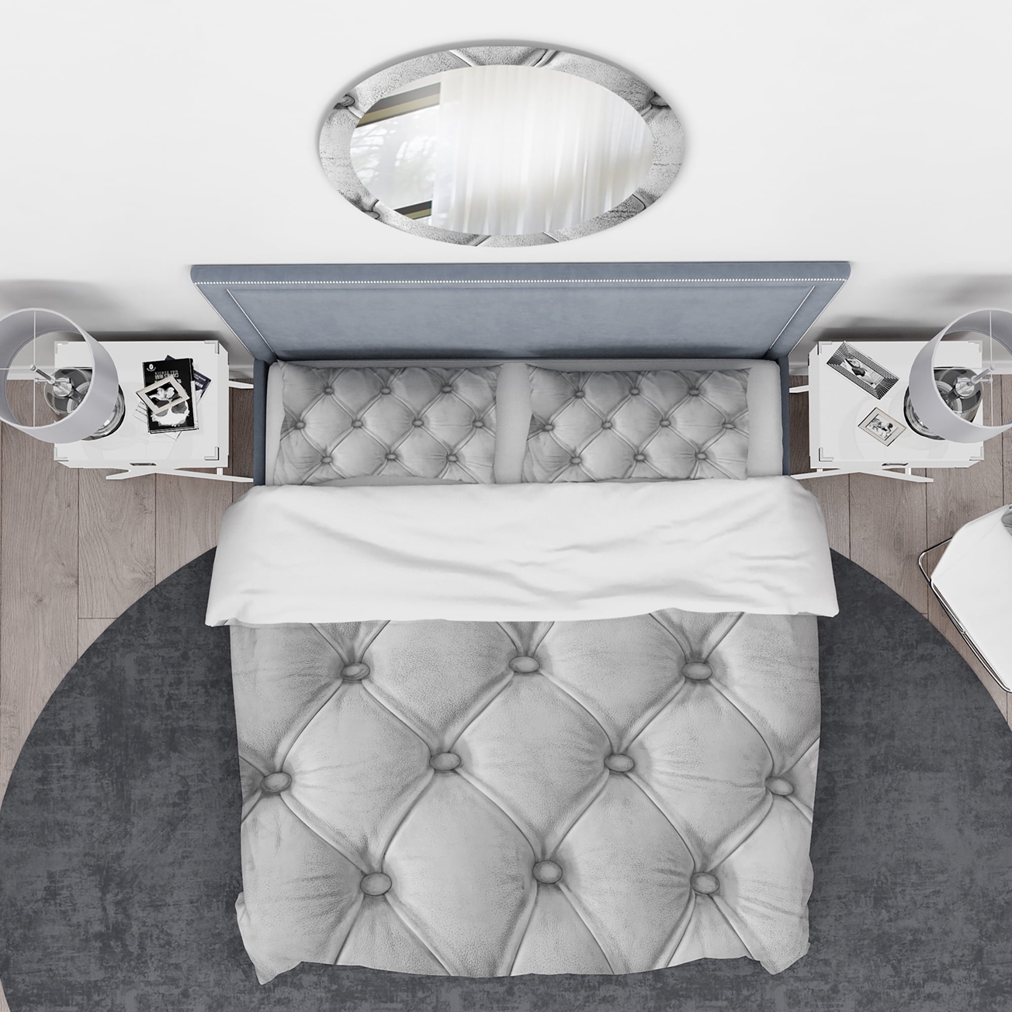 Designart 'Luxury classic leather pattern' Vintage Duvet Cover Set