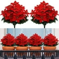 thumbnail image 3 of AUDeals Artificial Christmas Flowers, Winter Picks & Bushes for DIY Tree Wreath, Home Table Centerpiece and Front Door Porch Decor, Greenery Stems, 3 of 5