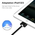 thumbnail image 5 of TOKERSE 1m/3.3ft USB to 30 Pin Charging Cable, USB Charging & Sync Data Cable Nylon Braided Cord Compatible for iPhone 4/4s/3G/3GS, iPad 1 2 3,iPod Touch 4 3 2 1, iPod Classic 3 2 1, iPod Nano, 5 of 6