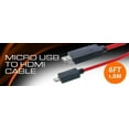 thumbnail image 3 of CIT Group PAC21020ASST 6 ft. Xtreme Adapter Cable Micro USB to HDMI Converts, Multi Color, 3 of 4