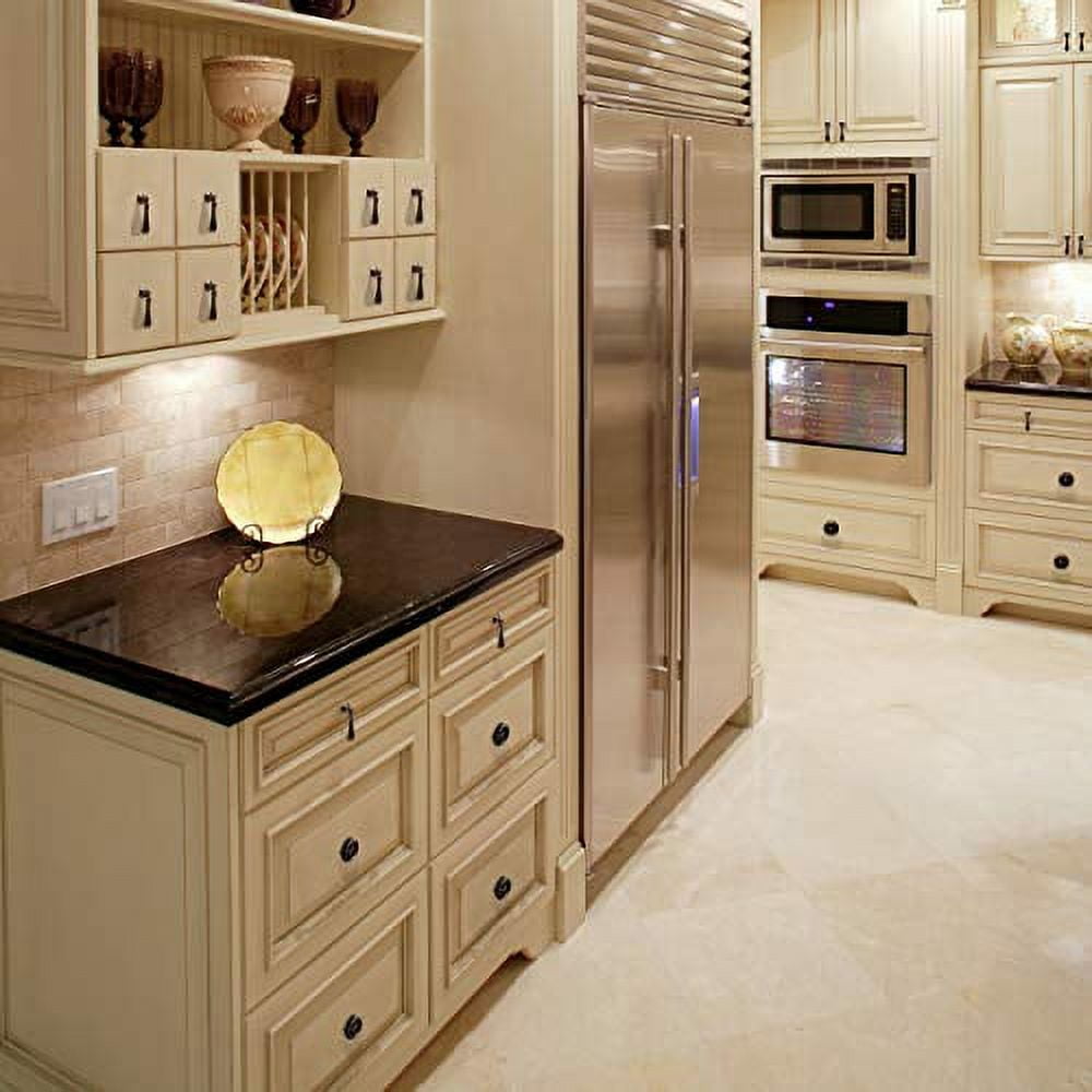 Utopia Alley 25pcs Medici Cabinet Ring Pull Knob - Decorative Cabinet Drop Pull Knobs for Cabinets and Drawers - Vintage Cabinet Hardware with Hand Finished Pewter - Metal Drawer Pull Knobs 1 5/8"