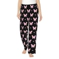 thumbnail image 2 of Lsque Gradient Butterfly Print Women's Pajama Pants, Lounge Pant - Comfortable Home Wear,Elastic Waistband, Stylish Design-Small, 2 of 9