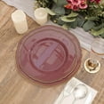 thumbnail image 3 of Balsa Circle 10 Cinnamon Rose Round 9" Disposable Plastic Dinner Plates Gold Scalloped Trim Party Events Tableware Decorations, 3 of 8