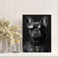 thumbnail image 2 of Qisvanset 12x16 Inch With Frame 2D Flat Wall Art French Bulldog Cool Pet Portrait Dog Lover Home Wall Art, 2 of 8