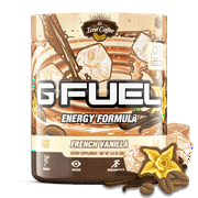 (2 pack) G Fuel Elite Energy and Endurance Tub, French Vanilla Coffee, 40 Servings