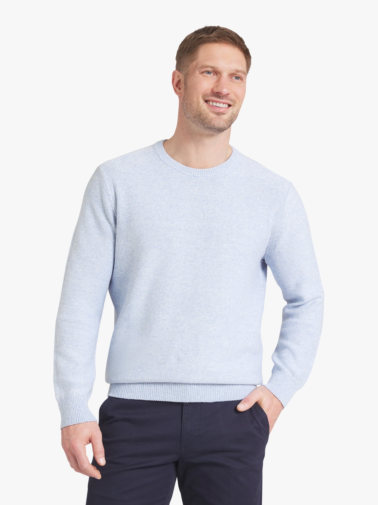 Chaps Men's & Big Men's Long Sleeve Crewneck Sweater, Sizes S-3XL