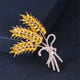 thumbnail image 5 of Joyería Atmósfera Oreja de Trigo Joyería Casual Suéter Broche Citrino Señoras Moda para Mujer Accesorios de Oro Regalos Accesorios Broche, 5 of 7