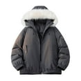 thumbnail image 4 of Men's Winter Ski Jacket Insulated Snowboard Jackets Parkas (Grey M), 4 of 5