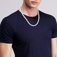 thumbnail image 2 of EcoNesxp Collier de Perles Rond Blanc pour Hommes et Femmes, 2 of 5