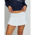 thumbnail image 2 of SUNSIOM Women's Fashion Mini Skirts Ruched Waist Solid Color Skirts Spring Summer Casual Short Skirts, 2 of 6