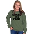 thumbnail image 3 of Ground Pound Muay Thai Fighter Unisex Plus Fleece Graphic Sweatshirt Brisco Brands 5X, 3 of 5