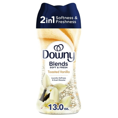 Downy Blends Soft & Fresh In-Wash Laundry Scent Booster Beads, Toasted Vanilla Scent, 13 oz