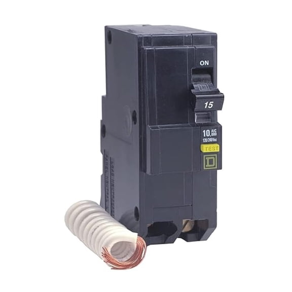 Square D by Square D - QO220GFICP QO Circuit Breaker, 20-Amp, 120/240V, 2-Pole, GFCI, Plug-In Mount