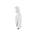 thumbnail image 2 of SOLS - Chaqueta modelo Replay Soft Shell con capucha (impermeable, cortavientos y transpirable) para mujer (Blanco) SOLS UTPC411_white, 2 of 3