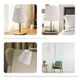 thumbnail image 3 of unbranded Linen Lampshade Bottom Mount For Table Lamp Fabric Barrel Lampshade Velvet, 3 of 6