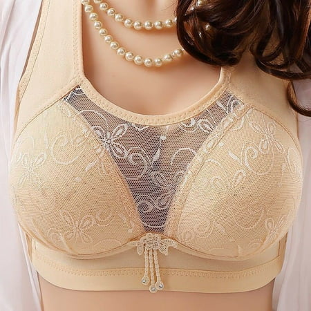 

3 Piece Women s Back Closure Adjustableed Strap Posture Back Support Lace Bra With small holes