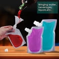 thumbnail image 3 of Farfi 1 Set 350ml/500ml/200ml/100ml/1000ml Liquor Pouch Food Grade Transparent Pet Sneak Alcohol Flask Hide Drinking Bag With Funnel Kitchen Tools, 3 of 3