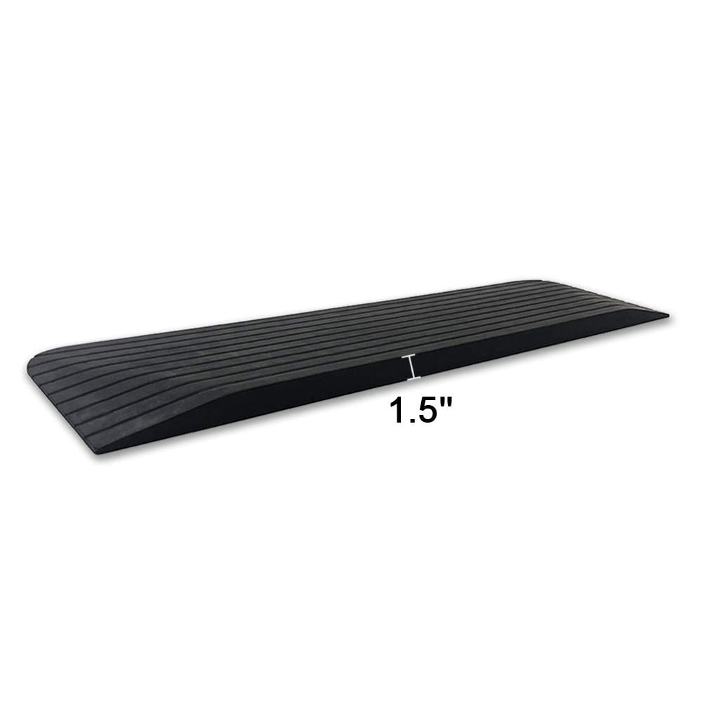 Ruedamann 1.4" Rise Solid Rubber Wheelchair Ramp,Threshold Ramp for