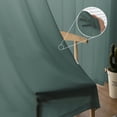 thumbnail image 5 of Turquoise Ombre Sheer Curtains 63 Inches Length 2 Panels Set, Window Sheer Curtains for Living Room/Bedroom, Modern Teal Abstract Art Aesthetics Light Filtering Rod Pocket Curtain 52'' x 63'' x 2, 5 of 7