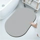 thumbnail image 4 of Alfombra De Baño, Súper Absorbente, De Secado Rápido, Con Base De Goma Antideslizante, Lavable, Para Baño, Ducha O Bañera, Color Gris, 4 of 9