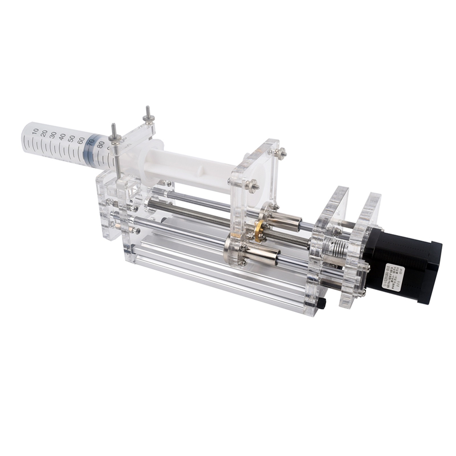 1-150ML Laboratory Micro Syringe Pump Desktop Precision Electric Injection Pump Mini Propel Pump Liquid Glue Dispenser DC 12V ,Simple to Hookup