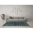 thumbnail image 3 of Ahgly Company Indoor Rectangle Abstract Light Blue Contemporary Area Rugs, 4' x 6', 3 of 4