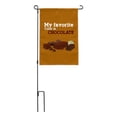 thumbnail image 2 of My Favorite Color Is Chocolate Garden Yard Flag, 2 of 3