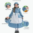 thumbnail image 5 of Mercatoo Prairie Dresses for Girls Long Sleeves 𝗩intage 𝗖ountryside Outfit Dress with Apron and Bonnet 3 Pieces Set, 5 of 5
