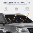 thumbnail image 4 of Kdxio Color Musical Notes Print 2-Piece Sun Shade Front Windshield - Foldable Car Front Window Sunshades for Most Sedans SUV Truck-Small, 4 of 6