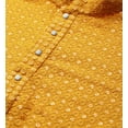 thumbnail image 6 of Maple Clothing Men's Cotton Sequined Traditional Festival Kurta Pajama India Apparel (Mustard, M), 6 of 7
