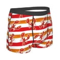 thumbnail image 3 of Balery Red Lobster Men's Boxer Briefs, Soft and Breathable Cotton Underwear with nylon Waistband-Small, 3 of 9