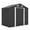Dark Grey, variant on Outsunny 7.5' x 6.5' Outdoor Storage Shed with Double Doors, Light Grey