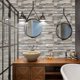 thumbnail image 3 of 20 Piezas Adhesivo Decorativo para Azulejos para Baño y Cocina Pegatinas para Azulejos, Imitación de Cuero Estilo Ladrillo Piedra de Imitación 3D Decoración Autoadhesiva Impermeable, 3 of 4
