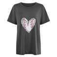 thumbnail image 3 of adviicd T-Shirts Graphiques pour Femmes T-Shirts Graphiques Décontractés Mignons Gris,S, 3 of 3