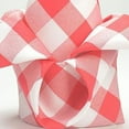 thumbnail image 4 of Balsa Circle 5 Pieces 15" x 15" Red White Gingham Checkered Table Napkins, 4 of 7