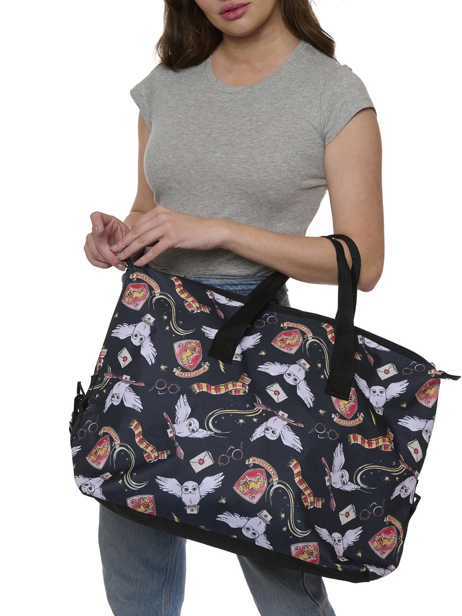 Harry Potter Weekender Duffel Bag Travel Carry-On Shoulder Strap Gryffindor