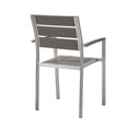 thumbnail image 3 of Modway Shore Outdoor Patio Aluminum Dining Armchair Set of 2 in Silver Gray, 3 of 4