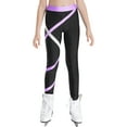 thumbnail image 2 of iiniim Kids Girls Athletic Color Block Gymnastics Yoga Pants Tights Dance Leggings, 2 of 7