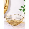 thumbnail image 4 of 1pc Nordic Style Creative Iron Ruffle Edge Metal Fruit Basket Storage Basket, 4 of 4