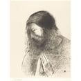 thumbnail image 2 of Odilon Redon 19x24 Black Ornate Framed Double Matted Museum Art Print Titled: It's Me, Jean, Who Has Seen and Who Knew These Things (And I John Saw Theses and Heard Them (1899), 2 of 5