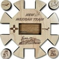 thumbnail image 4 of Creative Crafthouse Mexican Train Hub & Tokens, New Mexico Edition Wood Accessories, USA Made, 4 of 6