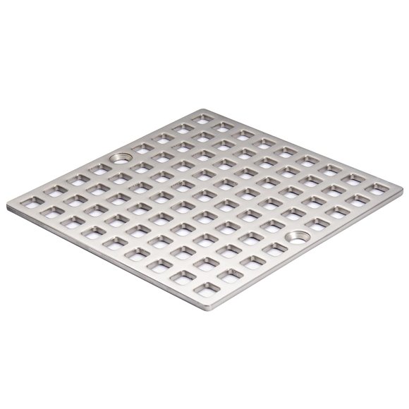 Cubierta para desagüe de ducha UNI-DRAIN de 10 cm, níquel cepillado