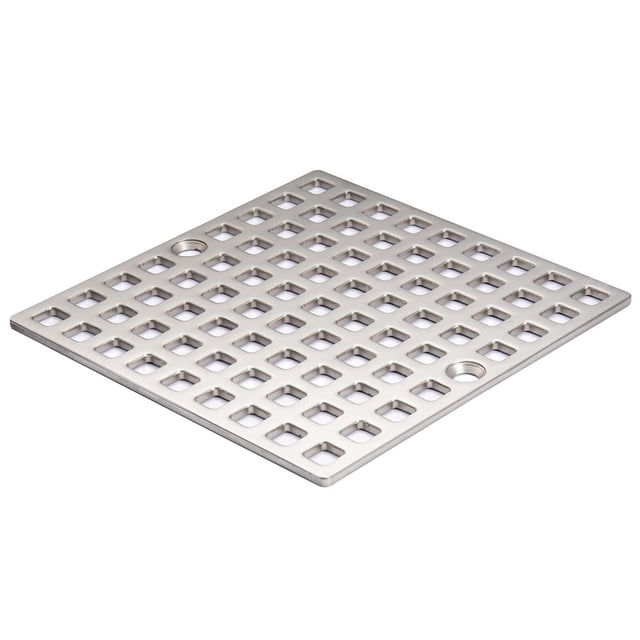 Cubierta para desagüe de ducha UNI-DRAIN de 10 cm, níquel cepillado