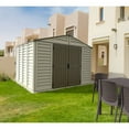 thumbnail image 6 of DuraMax 10.5ft x 10.5 ft Woodbridge Plus Plastic Vinyl Shed w/ Foundation Kit & Window, 6 of 20