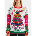 thumbnail image 4 of No Boundaries Christmas Sweater, Lightweight, Women's, 4 of 5