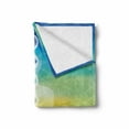 thumbnail image 2 of Colorful Soft Flannel Fleece Throw Blanket, Gradient Colored Digital Female Human Body with Central Points Design, Cozy Plush for Indoor and Outdoor Use, 60" x 80", Multicolor, by Ambesonne, 2 of 6